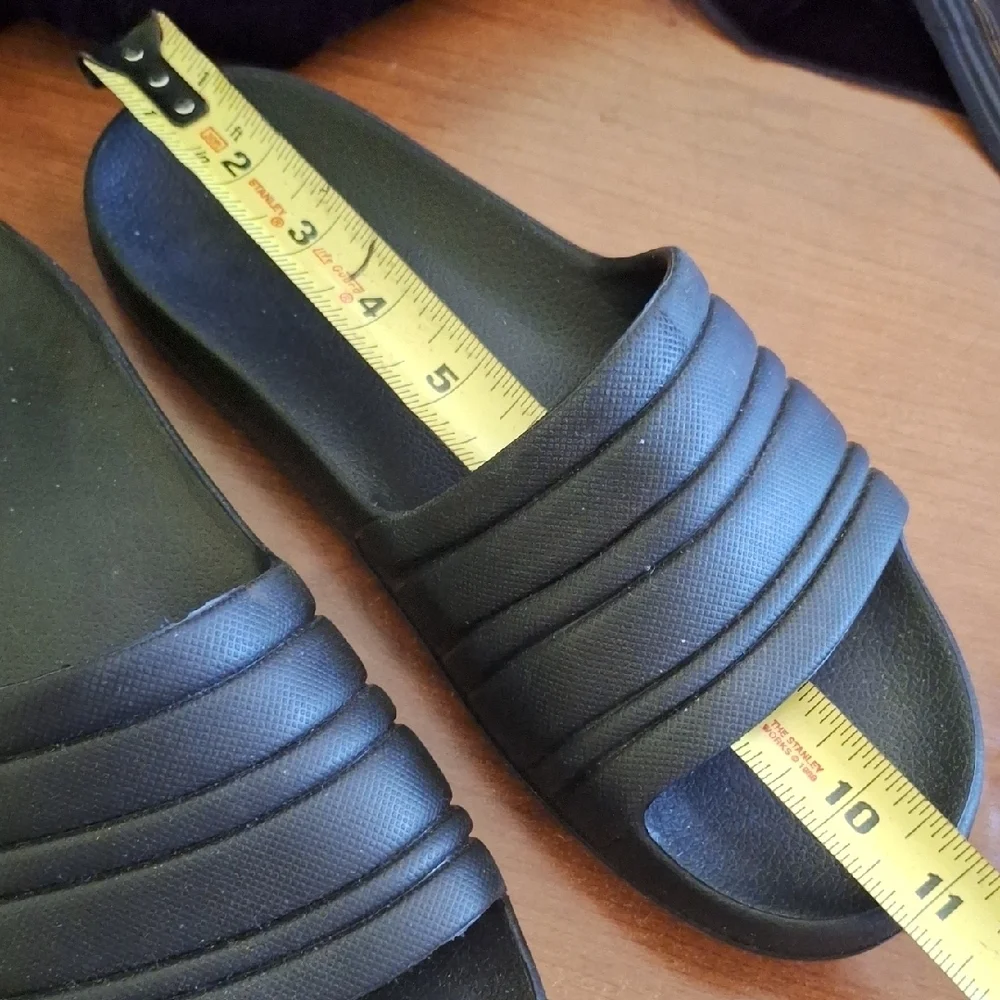 Black Slide Sandals